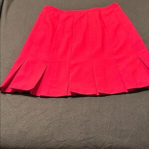 Classic Vibrant Red A-Line Skirt